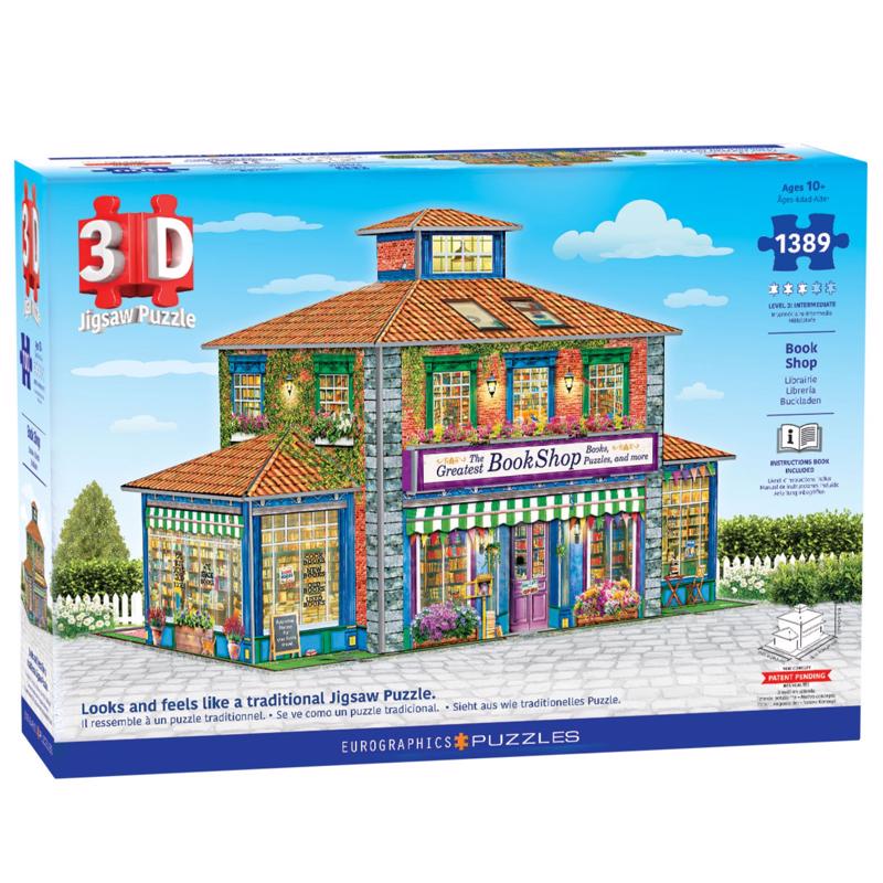 9116257 Book Shop 3D Jigsaw Puzzle - 1389 Piece