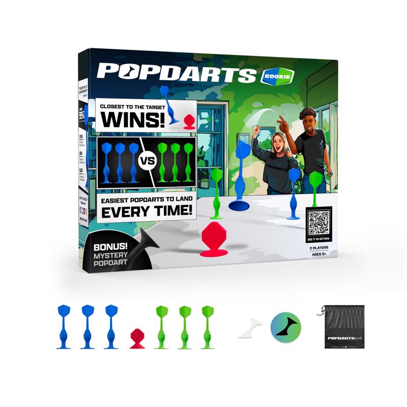 8128303 Rookie Pack Darts Board, Blue & Green