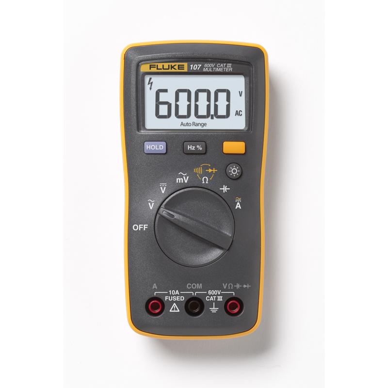3022419 107 600V LCD Multimeter, Yellow