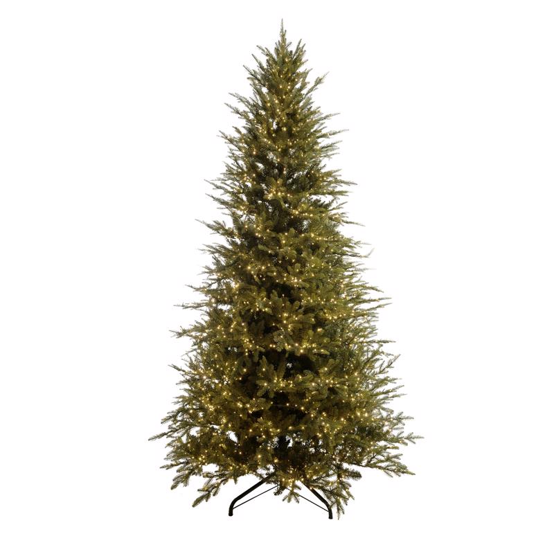 9106943 9 ft. Full LED 3400 Count Emerald Pine Sparkle Christmas Tree - Multi Color & Warm White