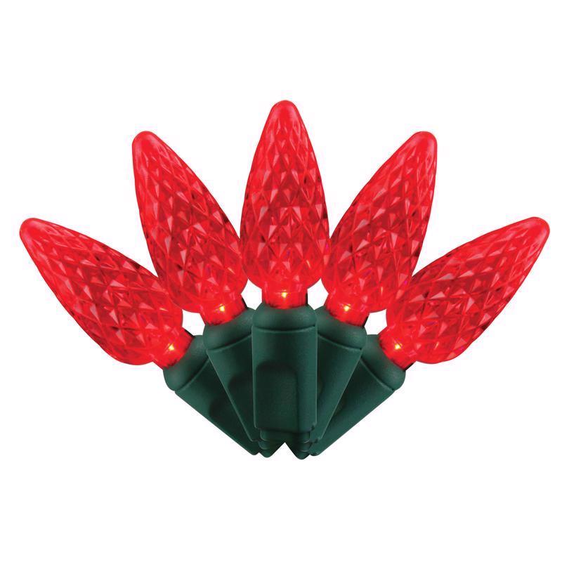 9107311 LED Red String Christmas Light Bulbs - Pack of 12