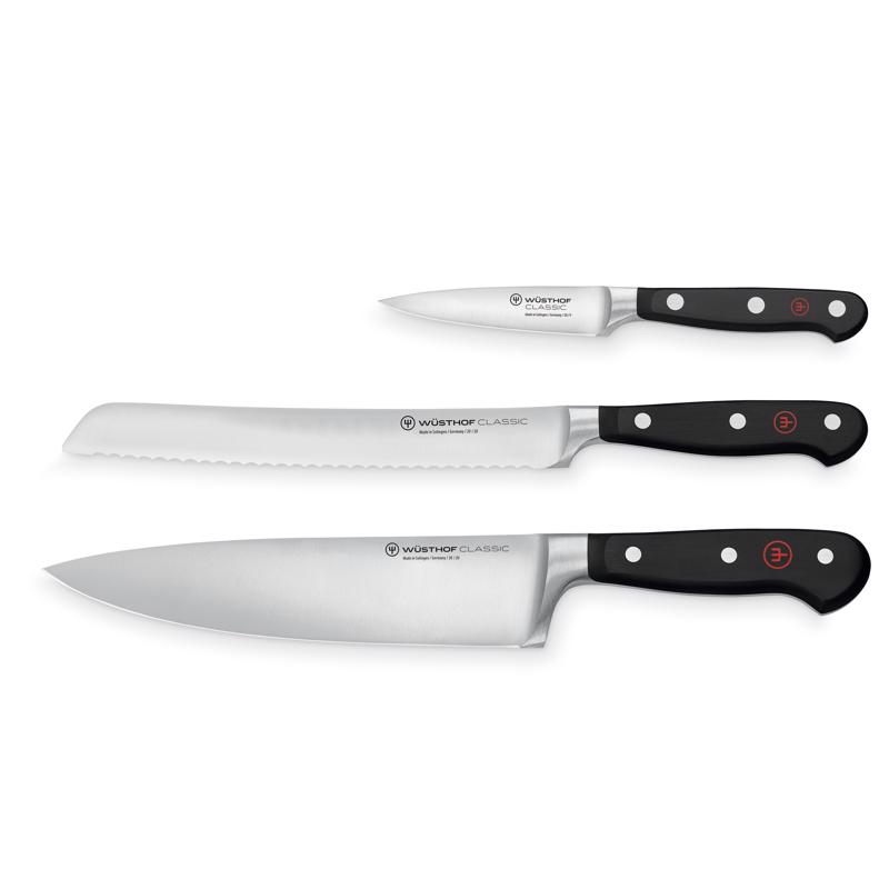Picture of Wusthof 6093534 Stainless Steel Plastic Handle Knife Set - 3 Piece