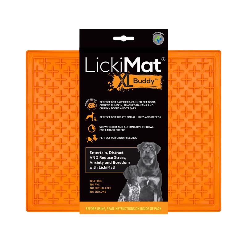 8102431 Buddy Orange Rubber Extra Large Slow Feeder for Dogs