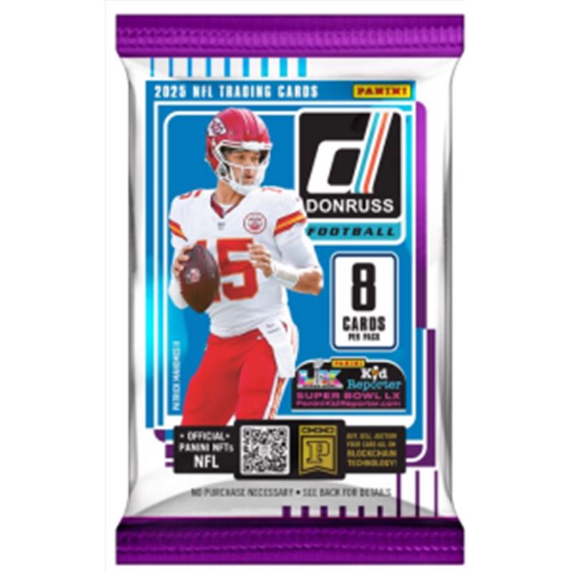 TEMU 2025 Football Retail Packs With 16 Total Trading Cards + 2 Toploaders And Magnet!