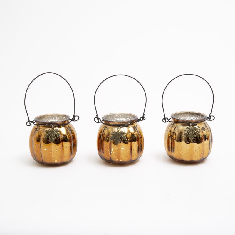 Gerson 9106721 3 in. Harvest Lanterns Fall Decor - Pack of 8