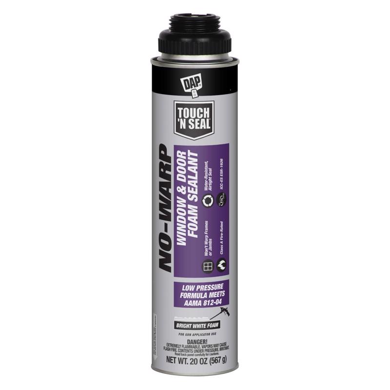 1039096 Touch N Seal Bright White Foam Sealant, 20 oz - Pack of 12