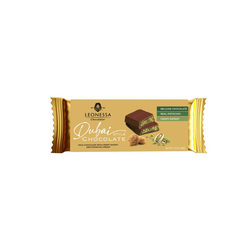 9115867 Milk with Pistachio Cream Chocolate Bar, 3.5 oz - Pack of 12