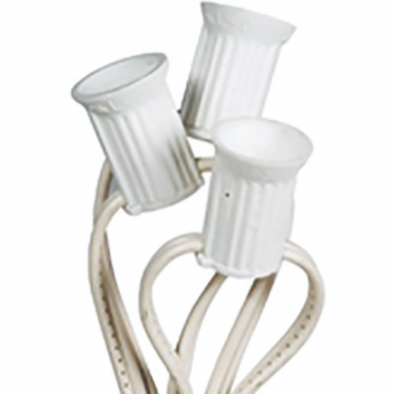 9107862 C9 Socket Light Cord on Reel, 50 ft. - White