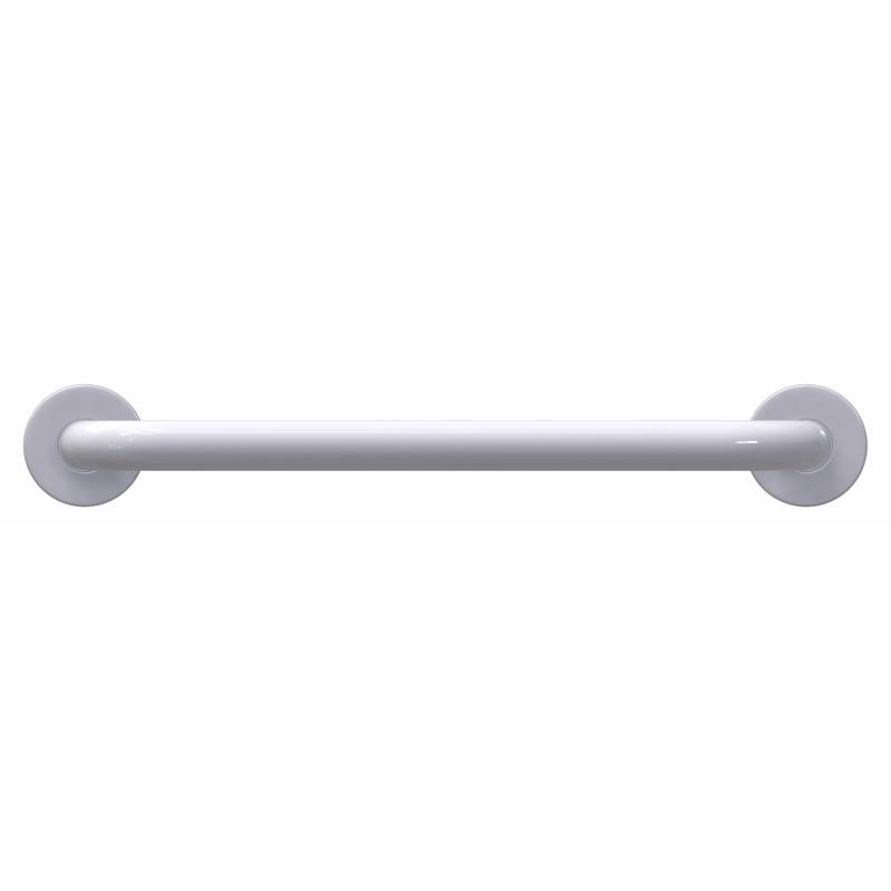 4031292 18 in. ADA Compliant Stainless Steel Grab Bar, White