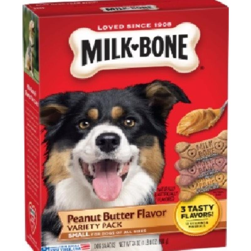 8136809 15.88 in. Milk Bone Peanut Butter Biscuit for Dogs, 24 oz - Pack of 6