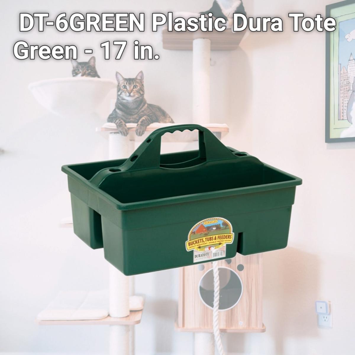 Picture of Miller DT-6GREEN Plastic Dura Tote  Green - 17 in.