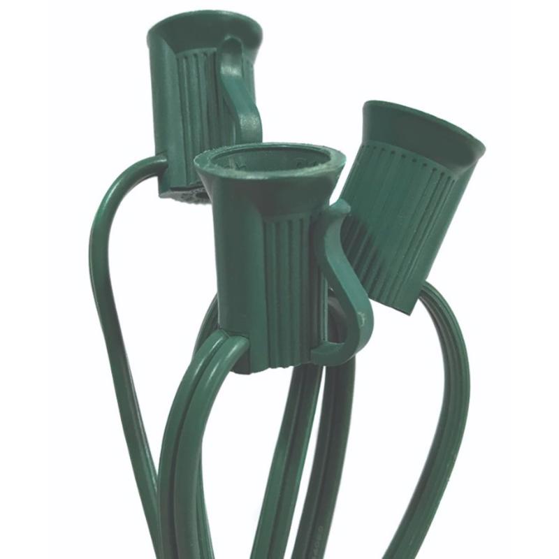 9107864 C7 Socket Christmas Light Cord on Reel, 25 ft. - Pack of 25