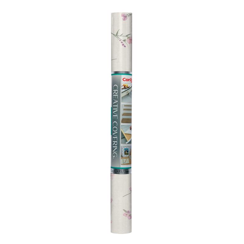 Con-Tact 9 ft. L X 18 in. W Sweet Pea Shelf Liner