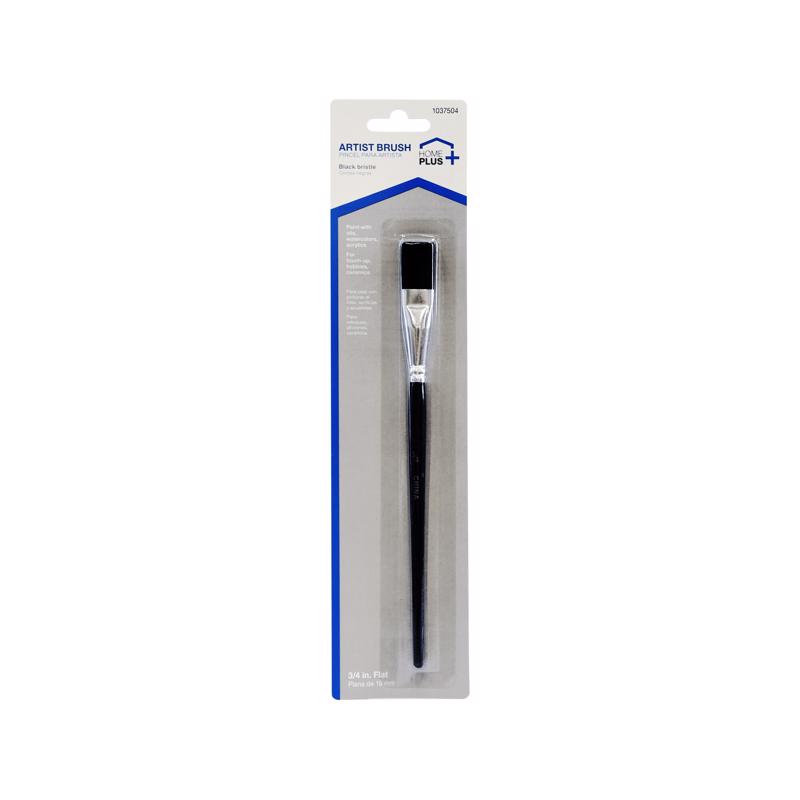 1037504 0.75 in. Flat Touch-Up Paint Brush - Pack of 12