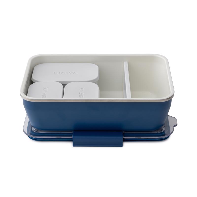 6089771 46 oz Navy Bento Box
