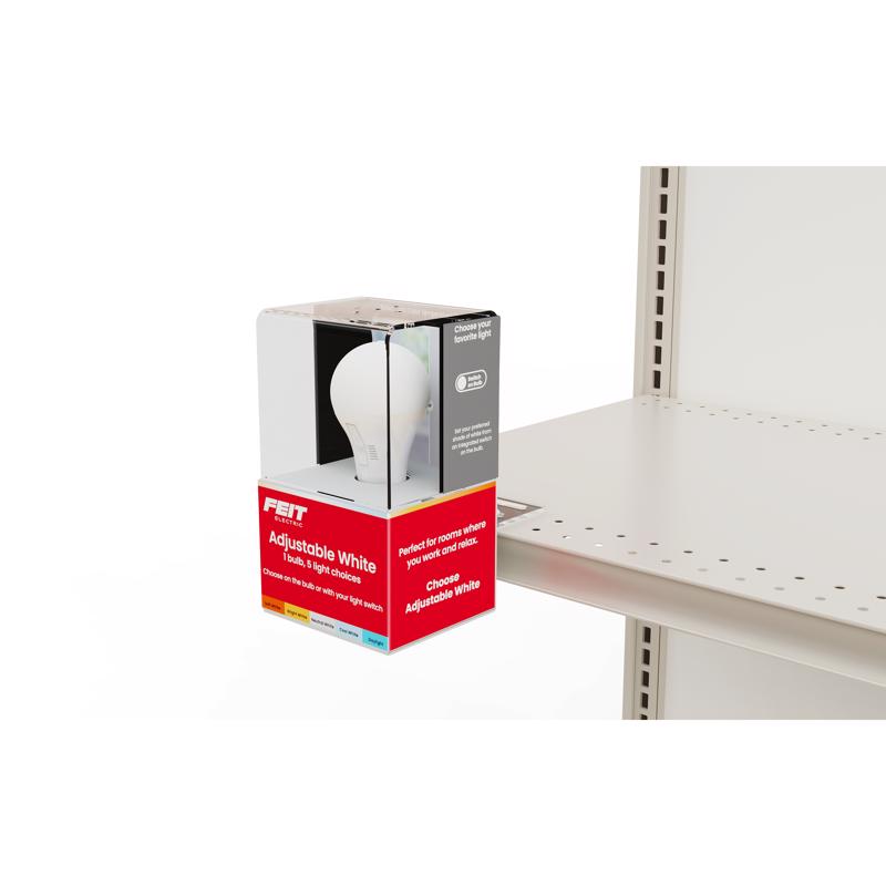 9114677 6.5 x 9.5 x 25 in. White Metal Display Box