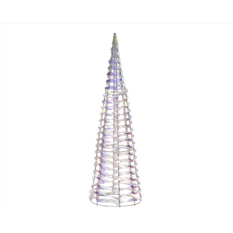 9106800 LED Iridescent Cone Tree Table Decor, 3 ft. - Pack of 6