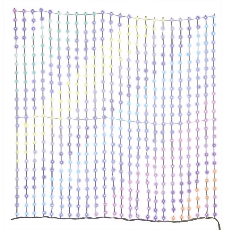 9107101 Platinum 576 Count LED RGBW Christmas Lights with Silver Wire, 4 ft.