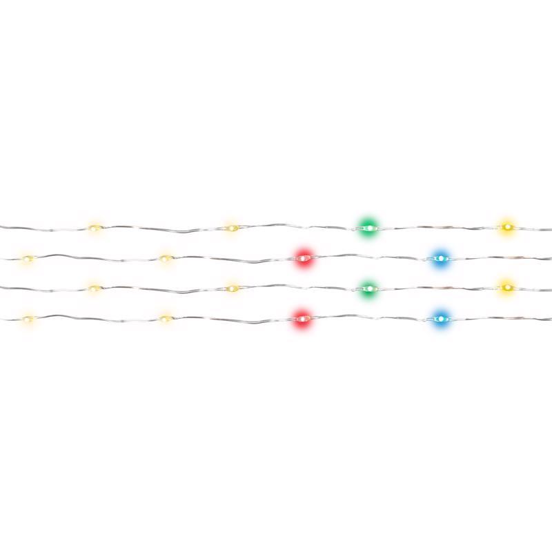 9107115 LED Big Seed Cluster String Christmas Lights, Multi Color - 100 Count