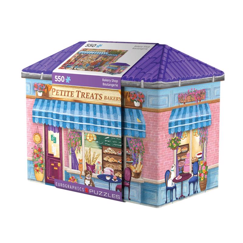 9121755 Bakery Shop Shaped Tin Puzzle - 550 Piece