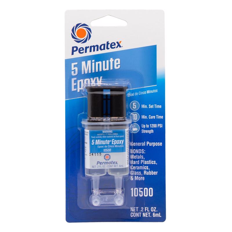 Permatex 5-Minute Epoxy Adhesive Syringe 6 mL (10500)