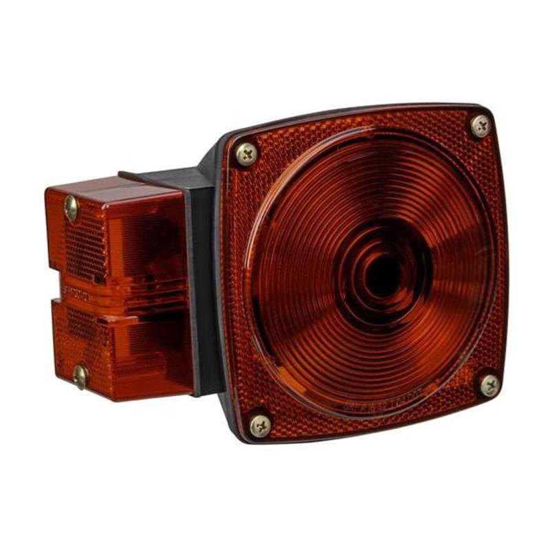 8138762 Square License, Stop, Tail & Turn Combination Tail Light - Red