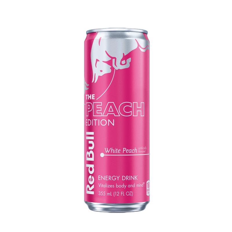 9122379 12 oz White Peach Peach-Nectarine Energy Drink - Case of 24