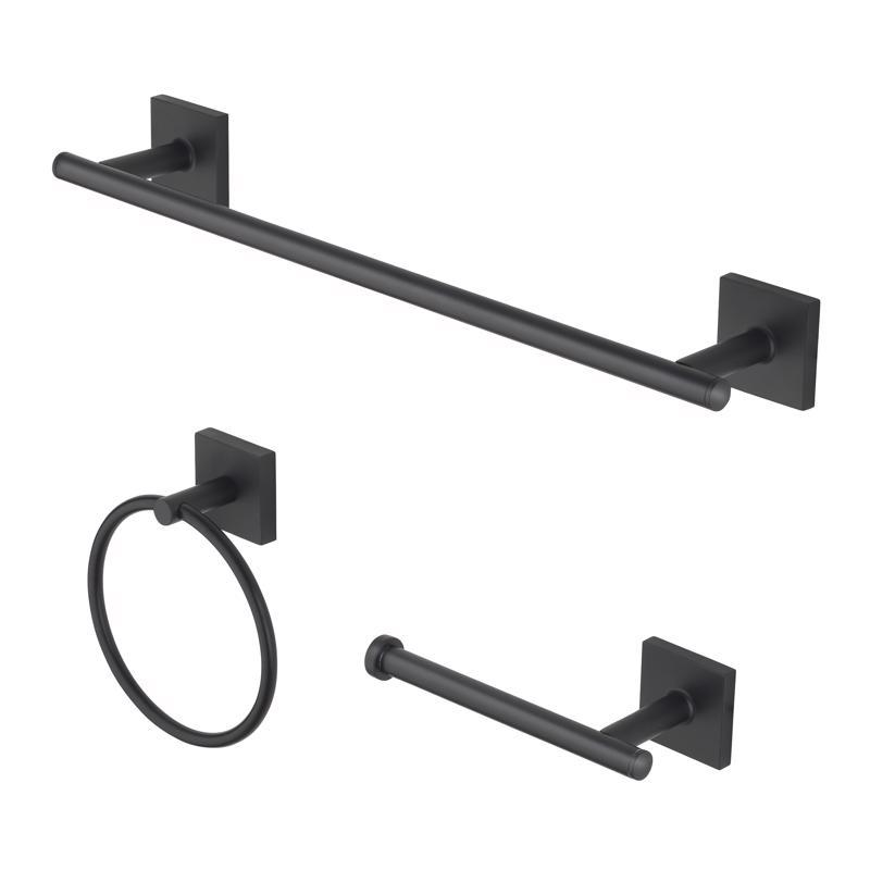 4031154 Zinc Towel Bar Set - Matte Black