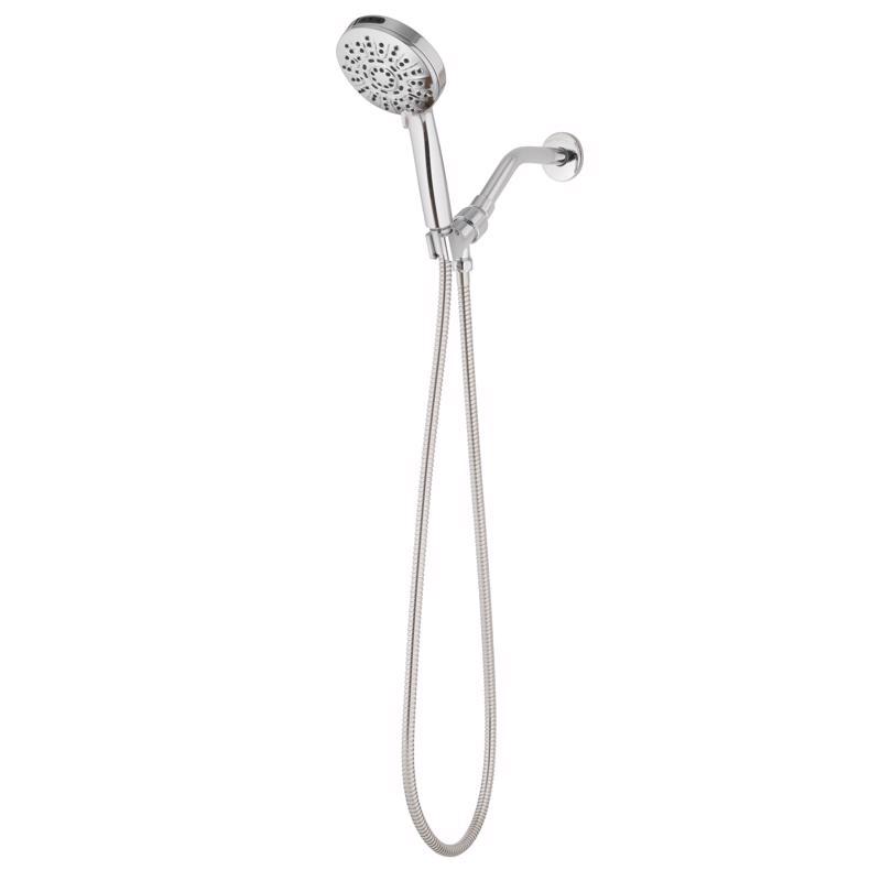 4031147 1.8 GPM 6 Settings Brushed Chrome ABS Plastic Handheld Showerhead