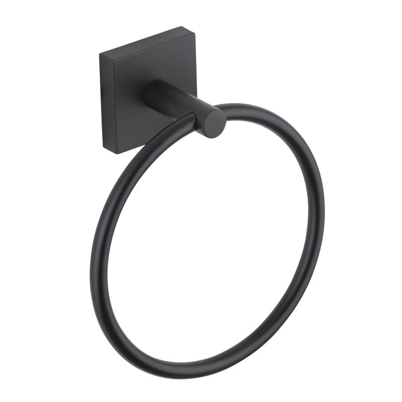 4031377 Die Cast Zinc Towel Ring - Matte Black