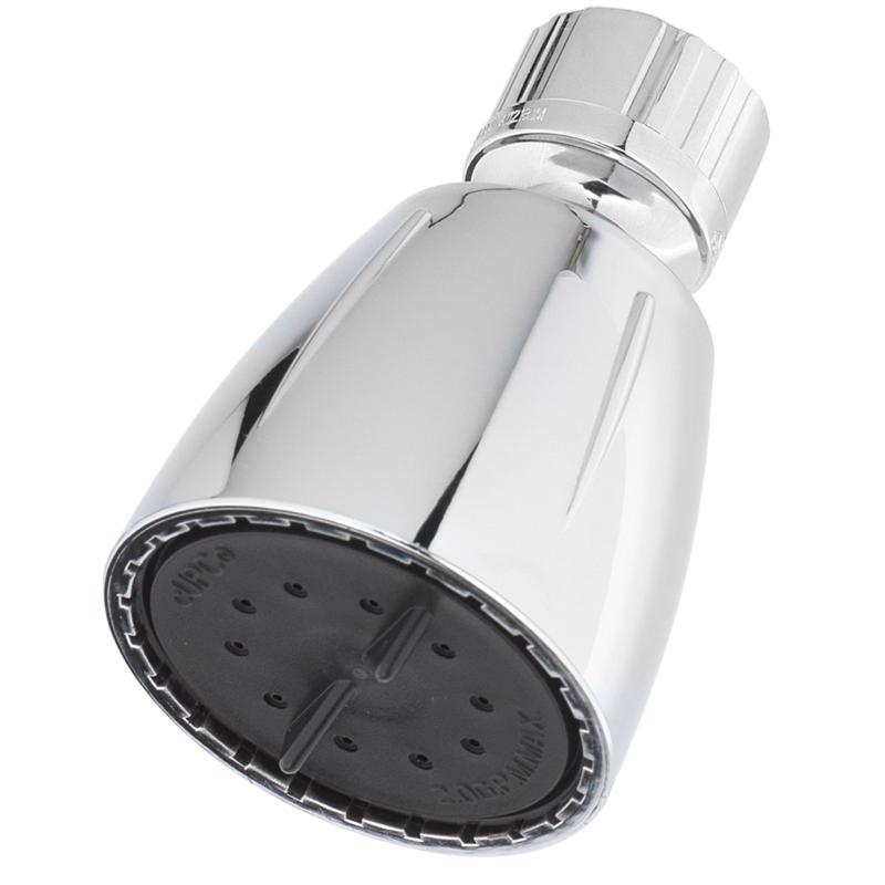 4031411 1.8 GPM 1 Setting ABS Plastic Wall Mount Showerhead - Chrome