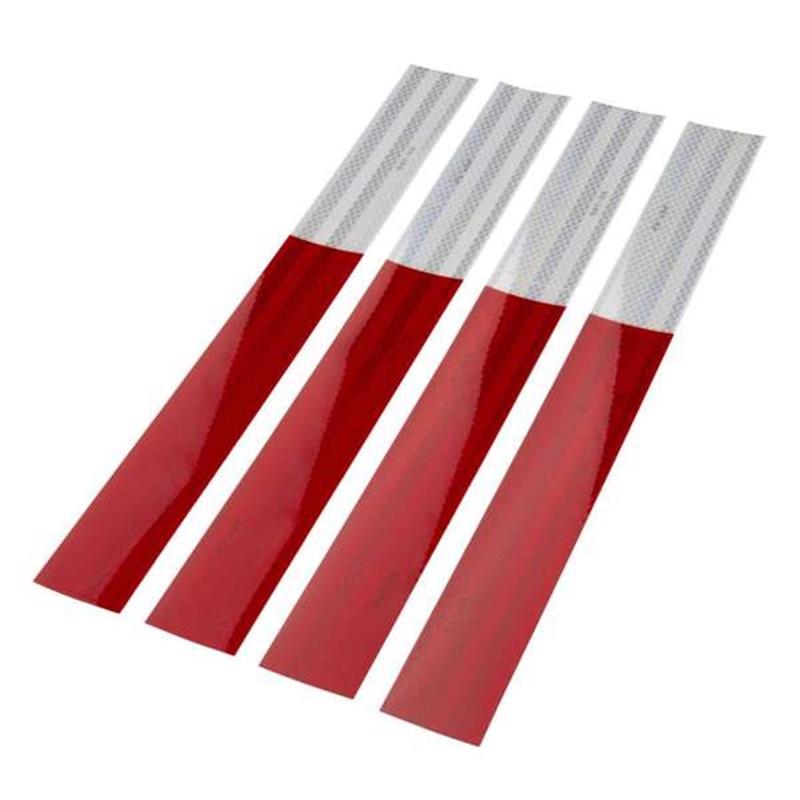 8138567 2.77 x 18 in. Reflective Tape, Red & White - Pack of 4