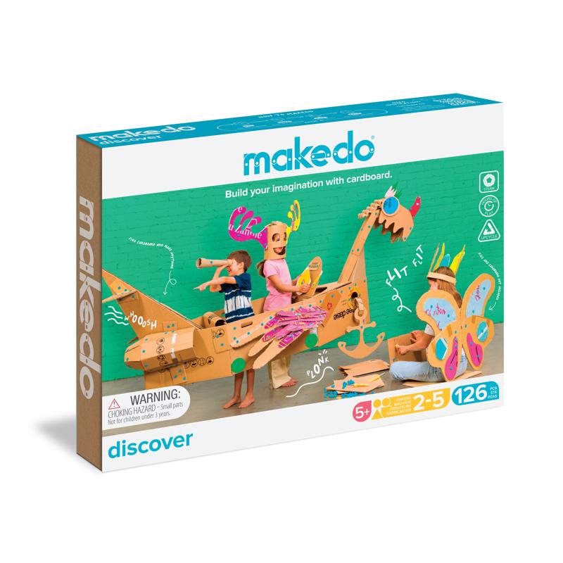 9114337 Discover Kit for 2 To 5 Makers Construction Playset - 126 Piece
