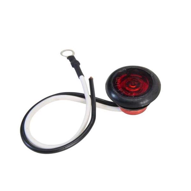 8138578 Round Clearance & Side Marker LED Light - Red