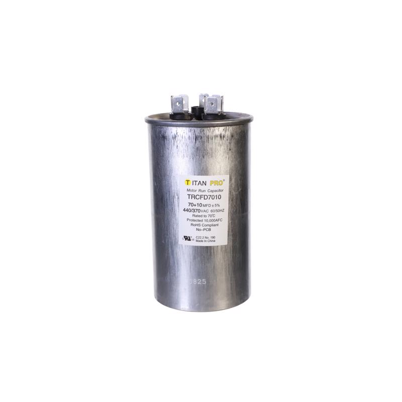 3027012 70 & 10 MFD 440 V Round Run Capacitor
