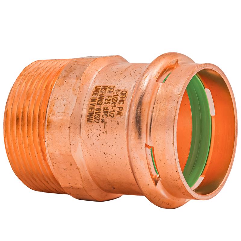 4035149 1.5 in. Press MNPT Copper Adapter