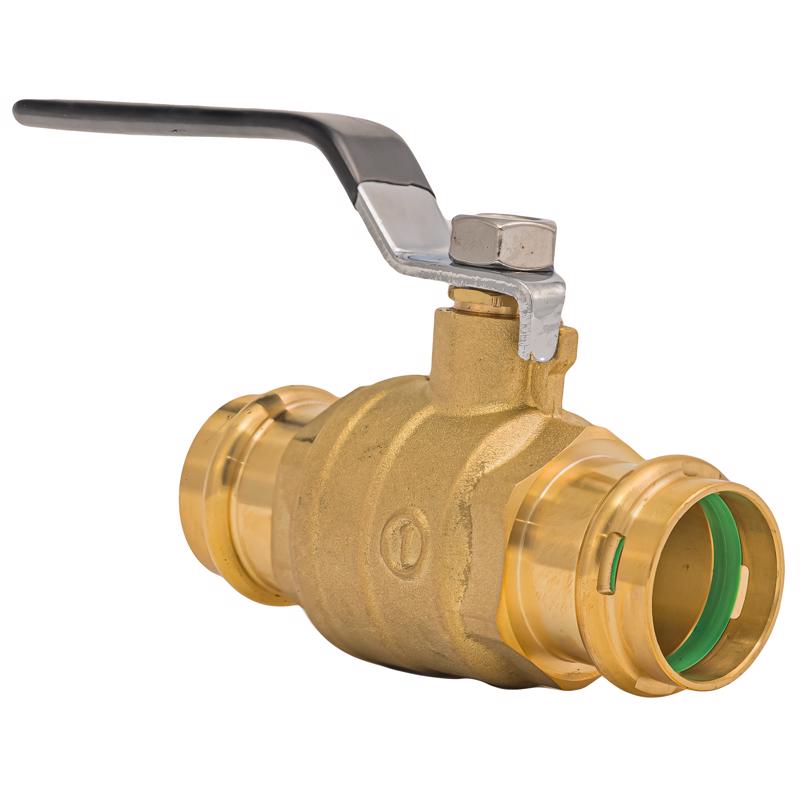 4035216 1 in. Brass Press Ball Valve