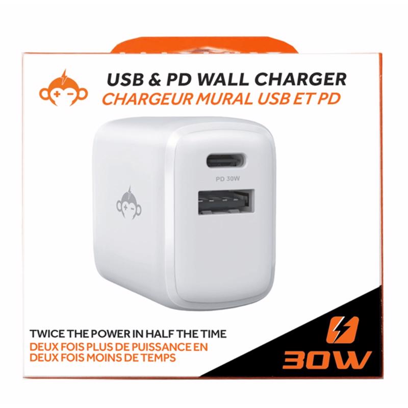 3022770 2-Port White USB AC Wall Charger
