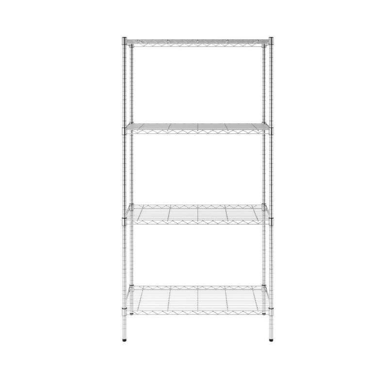 5063329 72 x 36 x 18 in. Silver Steel 4-Tier Shelving Unit