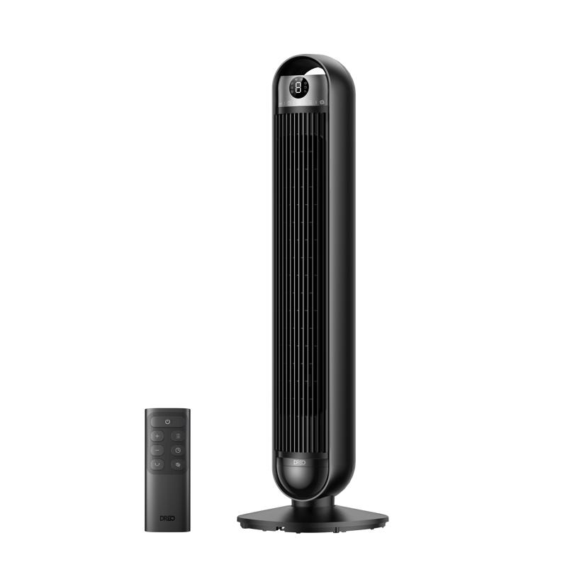 6093248 36 in. 6-Speed Oscillating Digital Tower Fan with Remote Control, Black