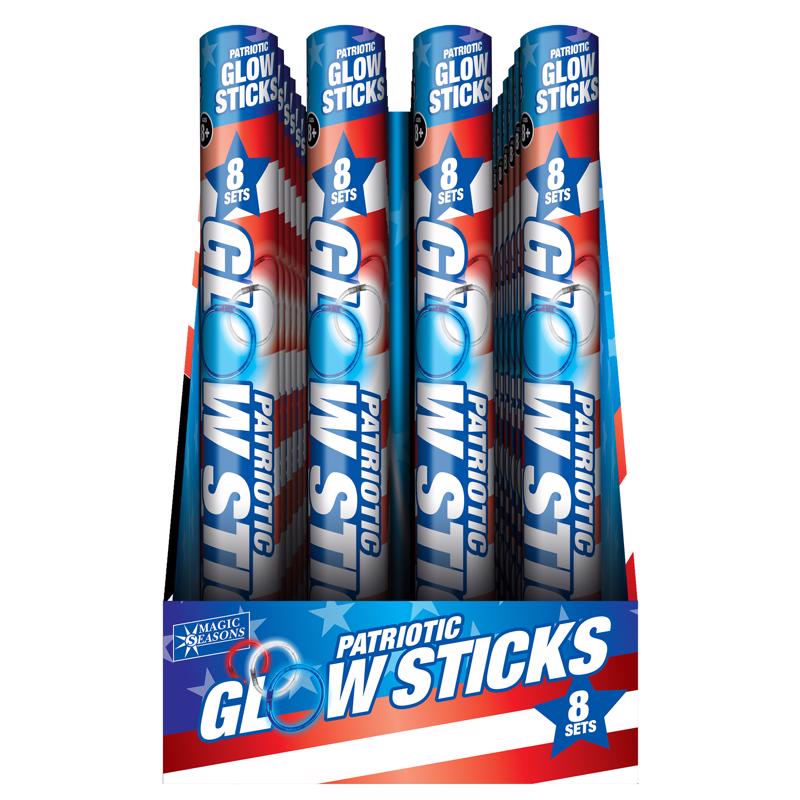 9007756 Patriotic Glow Sticks - Pack of 24