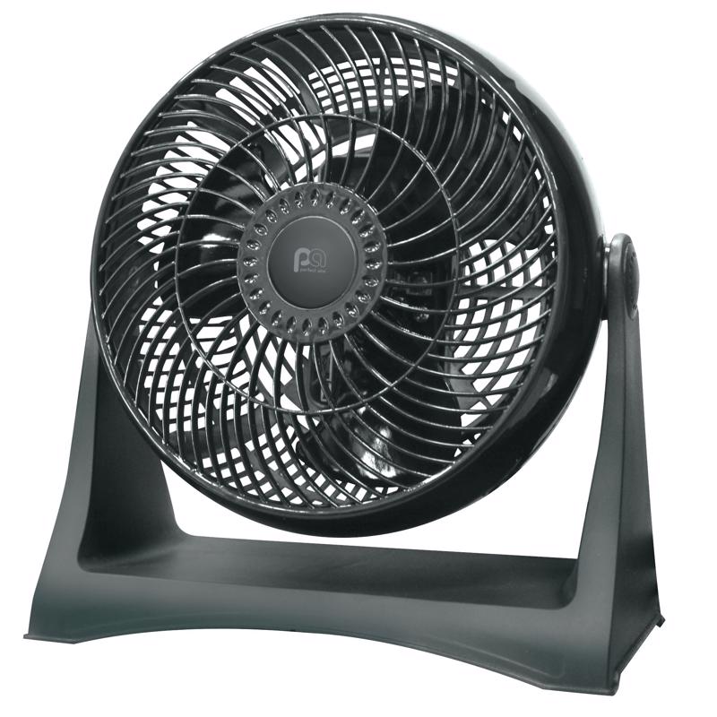 6093057 11.25 in. High Velocity Turbo Floor & Table Fan, Black