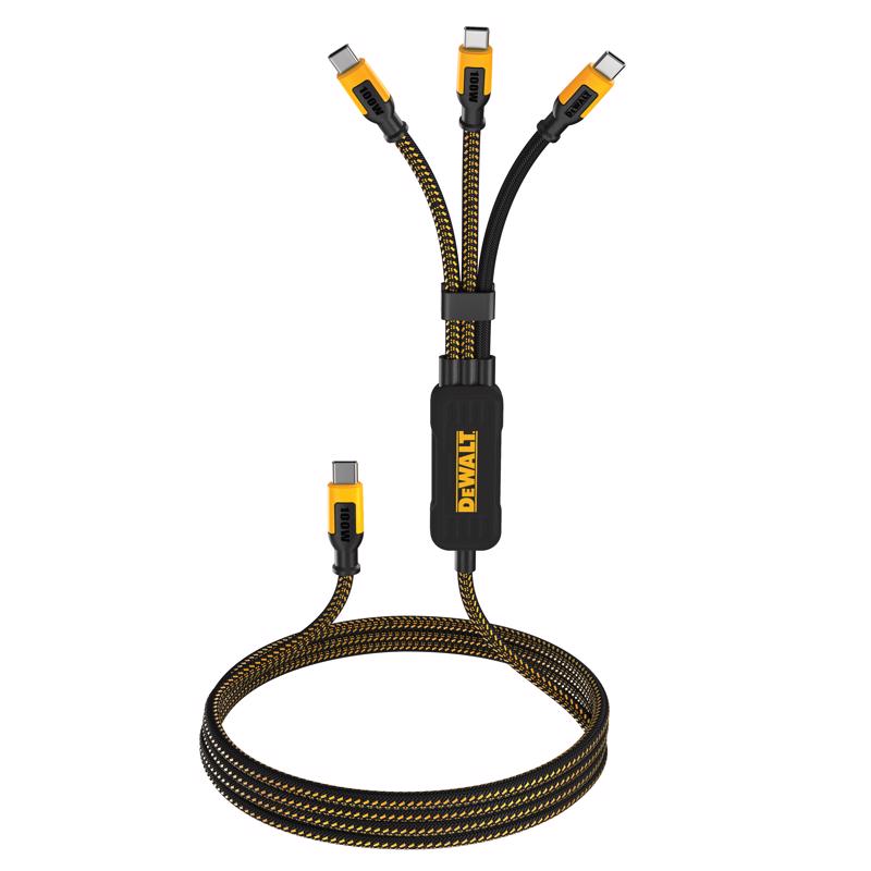 DEWALT 100W USB-C to USB-C 6 Ft Braided Cable - 131 0099 DW2