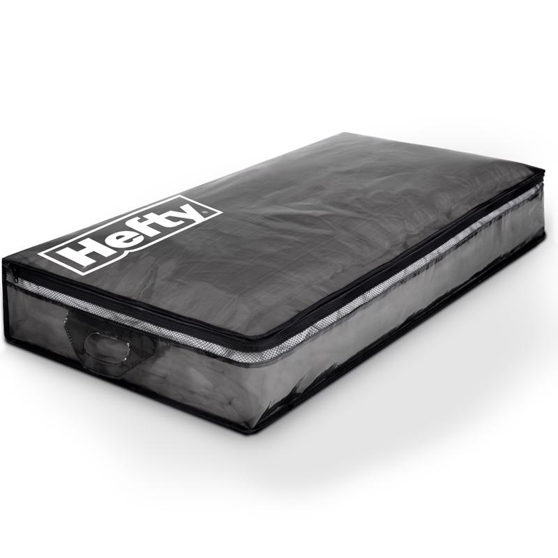 5063043 6 x 39 x 20 in. Underbed Black & Clear Storage Bag - Pack of 4