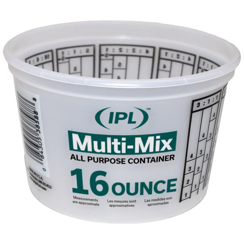 1045680 1-Pint Clear Plastic Multi-Mix Container - Pack of 24