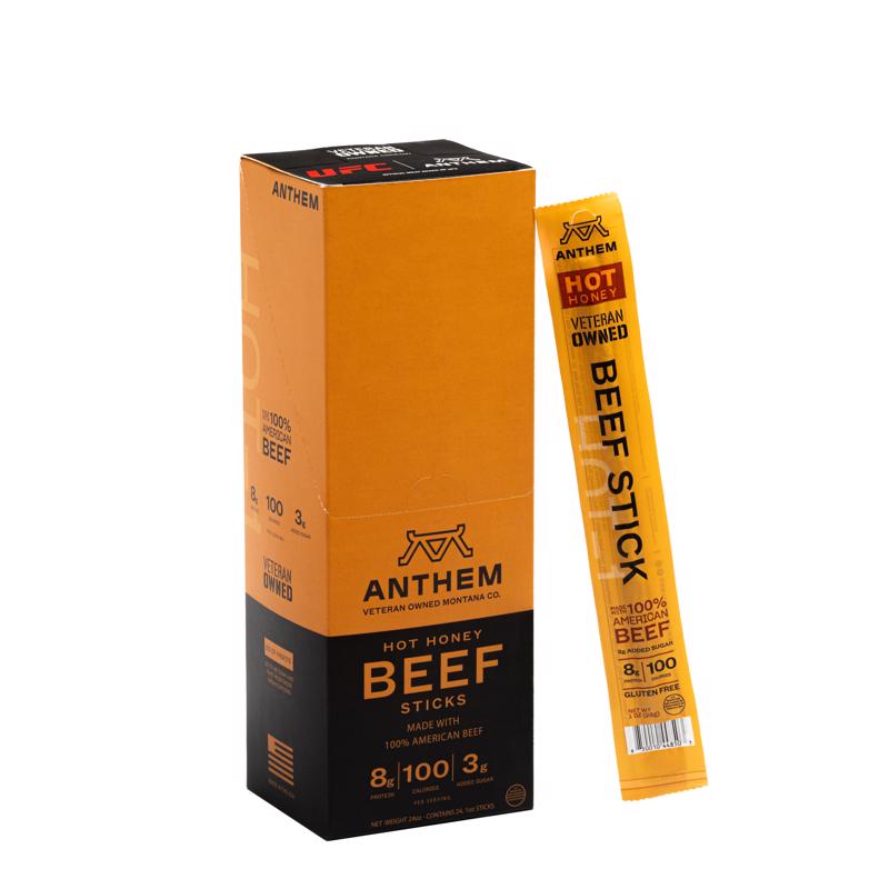 9116534 24 oz Hot Honey Beef Stick Box - Pack of 24
