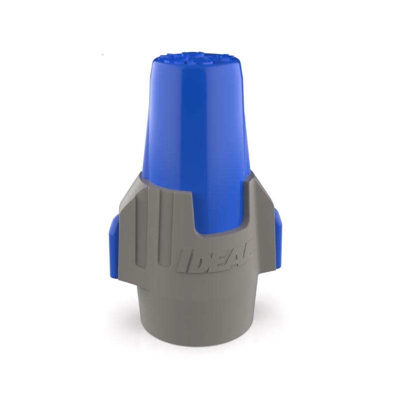 Twist-On Wire Connector, 6 AWG Max, Blue, Gray, None Insulation, 1,000 V, 5 PK