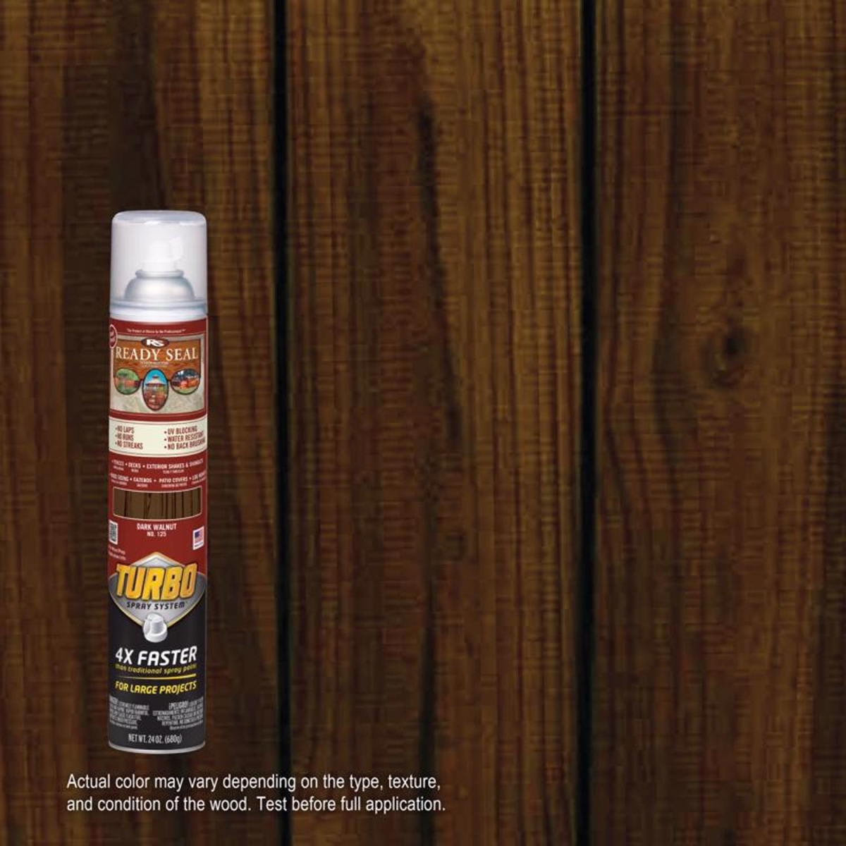 1046261 Turbo Spray Dark Walnut Wood Stain - 24 oz - Pack of 6