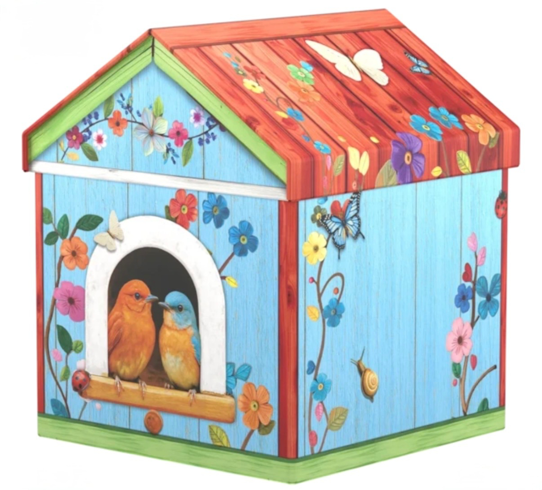 9126071 Birdhouse Shaped Tin Jigsaw Puzzle - 550 Piece