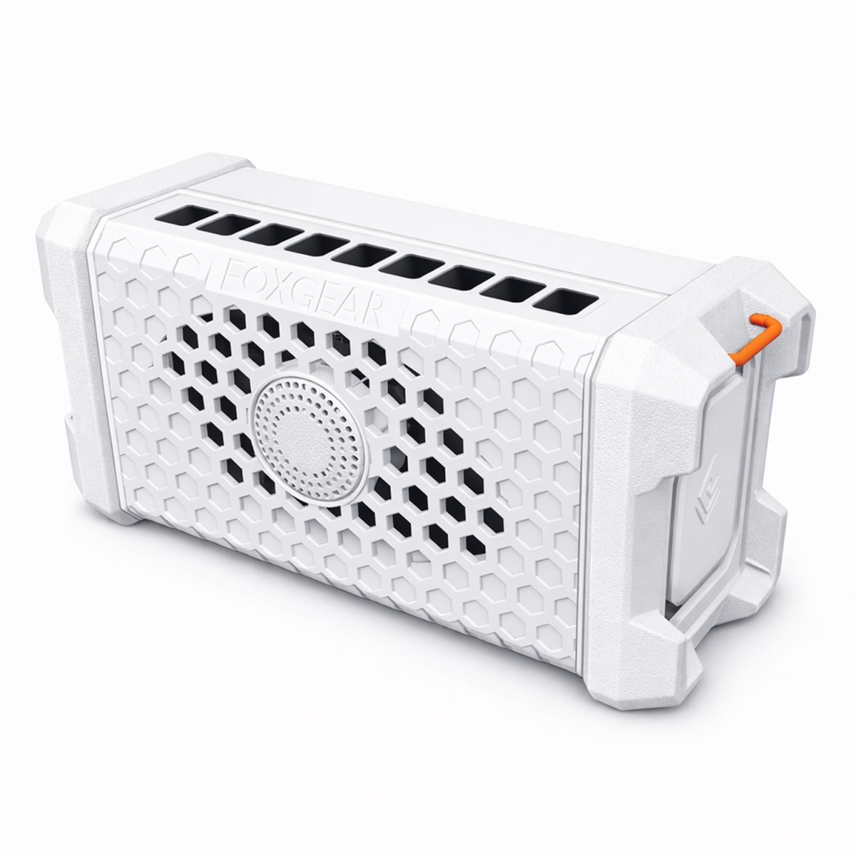 3027024 Ecoxgear Scout Wireless Bluetooth Weather Resistant Portable Speaker - White